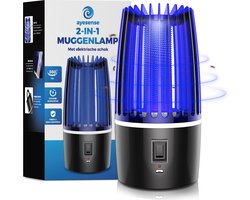 Professionele AyeSense 2 in 1 Muggenlamp - Draadloos & Oplaadbaar - 4000mAh ingebouwde Batterij - Muggenvanger – Insectenlamp– Muggenlamp UV