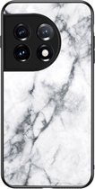 OnePlus 11 Back Cover Hoesje Wit Marmer - Cacious (Marble serie)