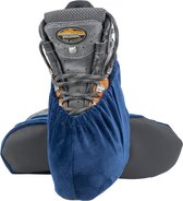 2 PAIRES de couvre-chaussures lavables antidérapants en velours doux / Pantoufles femmes bleu taille 40-45