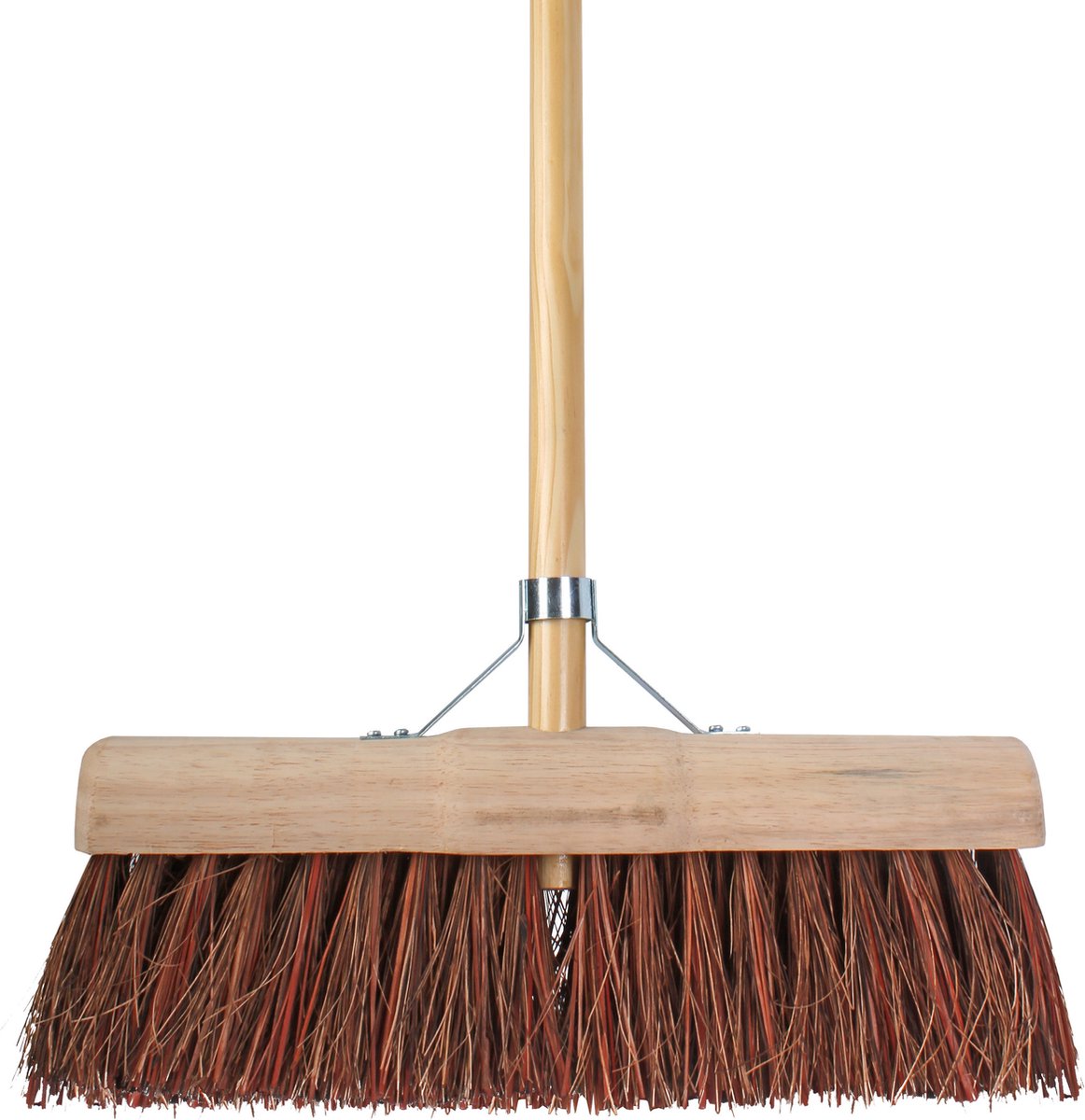 Goedkoopste Talen Tools Buitenbezem - FSC hout - natuurvezel - 45 cm - 140 cm tuinbezem