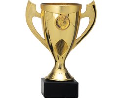 Trofee/beker - goud - oren - kunststof - 18 x 9 cm - sportprijs