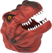 Dino handpop T-Rex Rood - 12x9x12,5cm