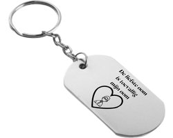 Akyol - de liefste oom is toevallig mijn oom sleutelhanger - Oom - beste oom ooit - cadeautje - verrassing - geschenk - oom - familie - liefde - 54 x 29mm