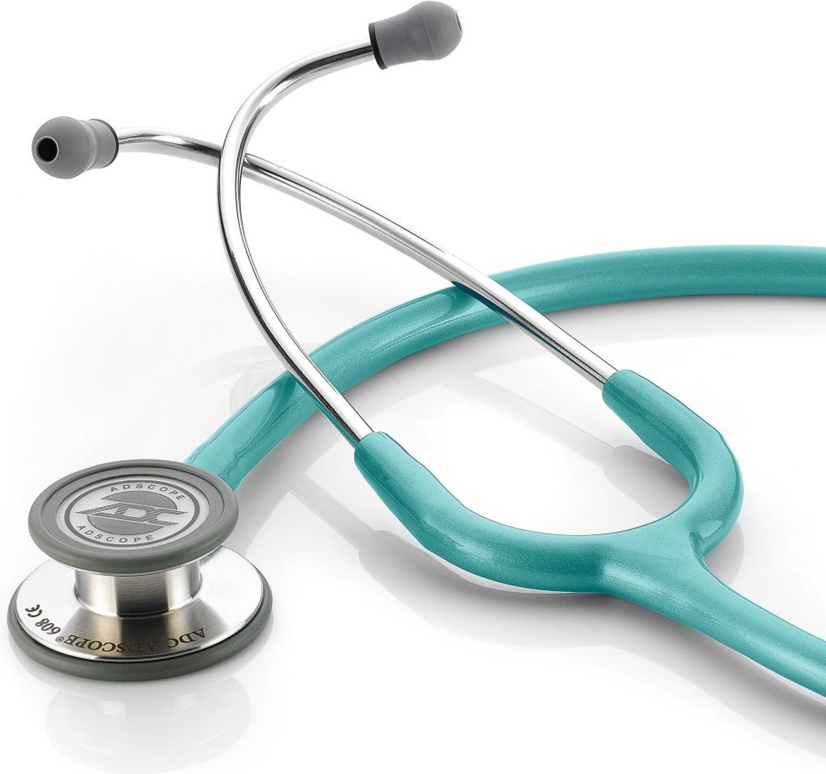 Adscope® 608 Convertible Clinician Stethoscoop Metallic Caribbean