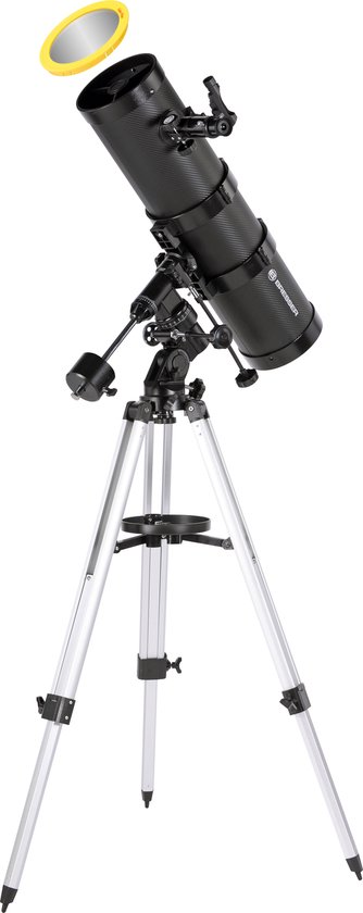 Bresser Telescoop - Spica Plus 130/1000 EQ - Spiegeltelescoop incl. Zonnefilter en Smartphonehouder - Bresser