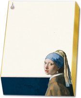 Bekking & Blitz - Memoblok - Memo blocnote - Notitieblok - Kunst – Meisje met de parel - Girl with the Pearl Earring - Johannes Vermeer – Mauritshuis Den Haag