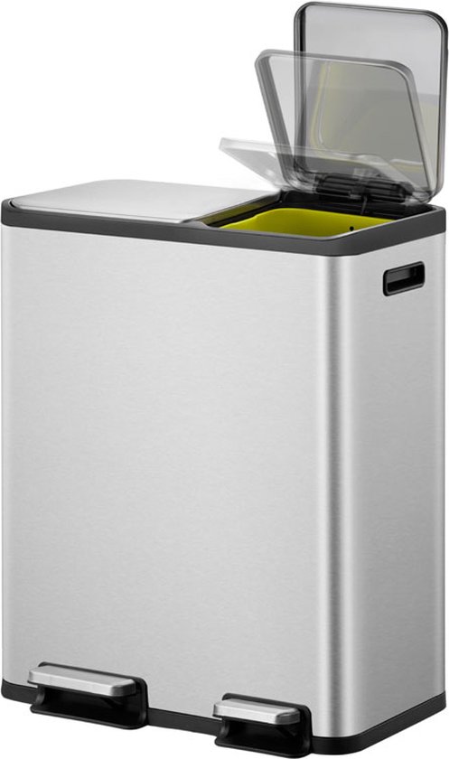 EKO Ecocasa Tretmülleimer Mülltrennsystem 30L 15L (32,1 x 60,5 x 49,2