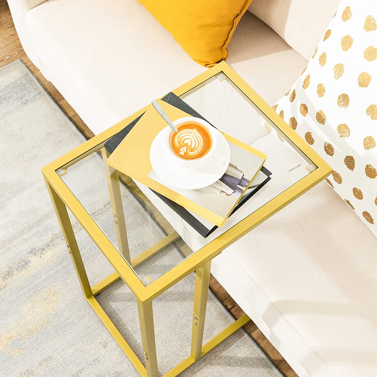 Chill Bijzettafel | METALEN FRAME | Goud, Brons - Modern