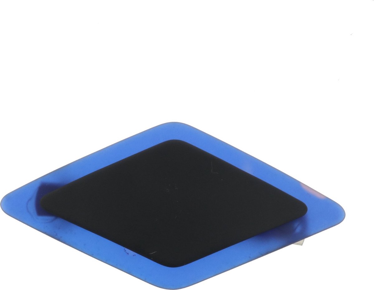 Behave - Haarspeld - Ruitvorm stijlvol contrast - Zwart - Blauw - 10,5 cm
