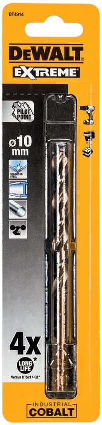 Tivoly • 1 Foret Metal Cobalt Technic Gradué D10mm, En Acier Au Cobalt De Haut Niveau De Qualite Et Affutage Pointe En Croix 81168260