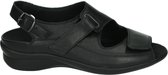 Durea 7178 H - Platte sandalenDames Sandalen - Kleur: Zwart - Maat: 38