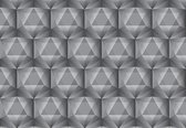 Fotobehang - Vlies Behang - Geometrische 3D Driehoeken - 368 x 254 cm