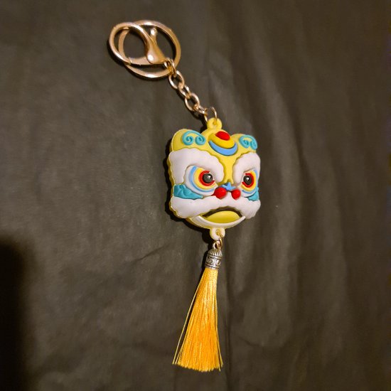 Kawaii - Sleutelhanger Chinese draak geel (kawaii, animé, manga