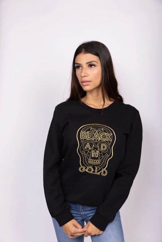 Rang spade routine BLACK AND GOLD sweater remorte XS | bol.com