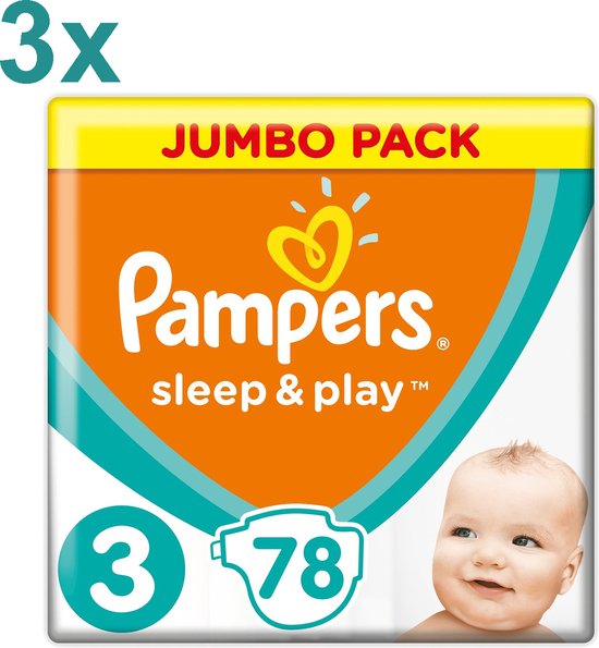 Pampers - Sleep & Play - Luiers - Maat 3 - 6-10 kg - 174 Stuks