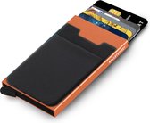 Walletstreet Uitschuifbare Pasjeshouder Plus - Walletstreet Aluminium Creditcardhouder Card Protector Anti-Skim/ RFID Card Protector 7 Pasjes – Geel/Yellow