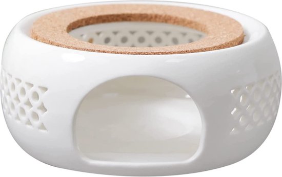 Un petit Poêle à thé chaud à bougie japonaise, base chauffante de