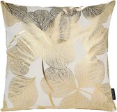 Sierkussen Gold Flowers | 45 x 45 cm | Katoen/Polyester