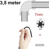 Mini endoscope TechU ™ avec caméra - 3,5 mètres de long - Fil souple de 7 mm de diamètre - Étanche IP67 - Câble souple avec connexion USB