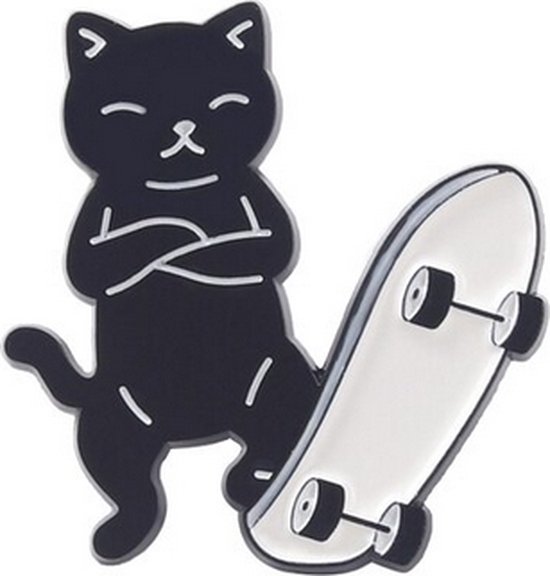 Broche Émail Skateboard - Pentagramme & Chèvre Thrasher Magazine - Pin's Métal - Collection Skate - Modèle US