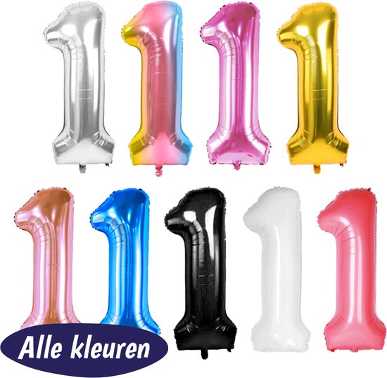 Ballon Aluminium Chiffre 9 - Or Rose - 70cm - Incl. Paille Gonflable - Décoration Anniversaire