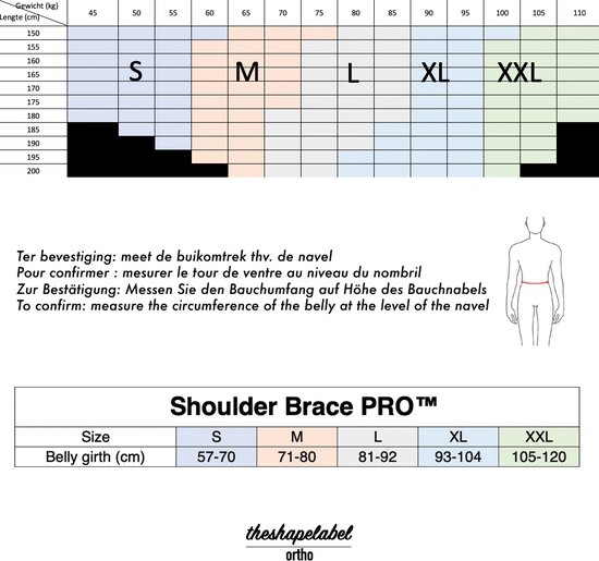 The Shape Label™ - Shoulder Brace Pro™ Rugbrace - Rug & Houding Corrector Voor Postuur Correctie - The Shape Label