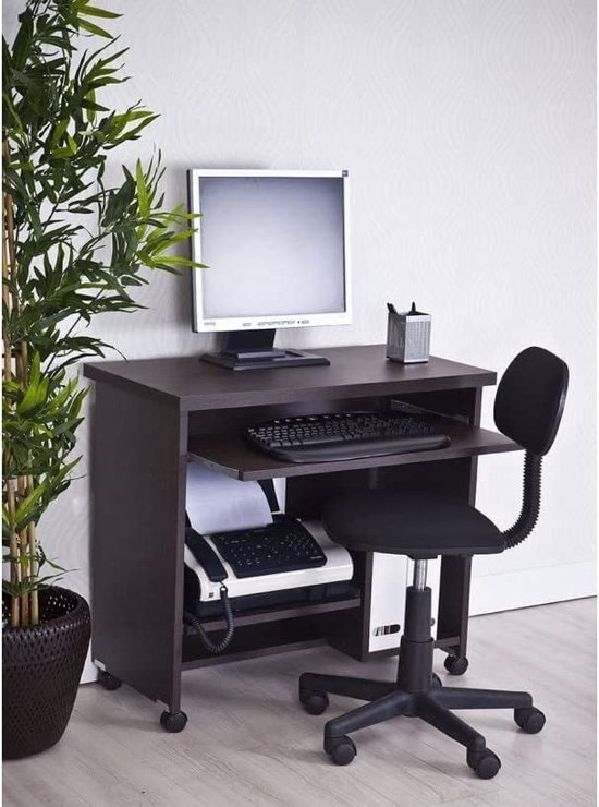 bureau - Computer table / Computertafel , thuiskantoor, bureau, eenvoudige montage \ Bureautafel Opbergtafel
