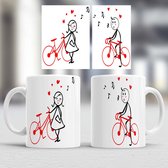 Mugs Cyclistes - Amour - couples - mignon - cadeau - amour - couple