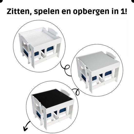Kindertafel met kinderstoel Skjåk [en.casa
