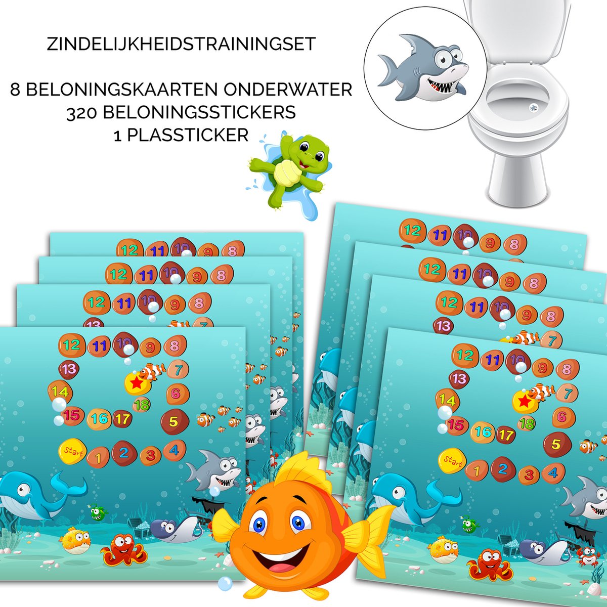 Goedkoopste Beloningssysteem Plassticker - 8 Beloningskaarten met 320 Beloningsstickers en 1 Plassticker - Zindelijkheidstraining Kind - Op het Potje - Belonen met Stickers - Beloningssysteem Kinderen - Zindelijk Maken - Beloningssysteem Jongens