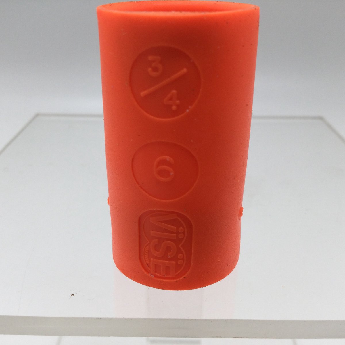Bowling Bowlingbal vinger inserts, per 2 stuks, 'Vise powerlift / semi-grip inserts' , naar keuze powerlift of semi-grip, kleur oranje, maat 3/4 , nr. 6, boormaat 7/8