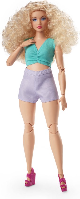 Riet strijd Clip vlinder Barbie - Barbiepop Looks - Groen - Grijs - Paars - Modepoppen | bol.com