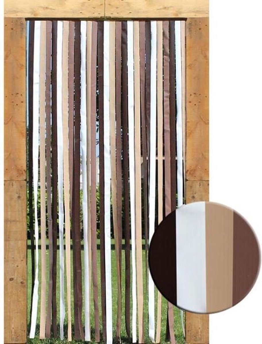 Vliegengordijn - 90x200 cm - Bruin