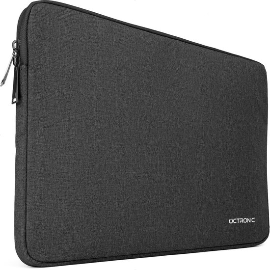 Laptophoes 15,6 inch - Laptop Sleeve, Tablet Hoes met kabel organizer etui - Zwart - Octronic