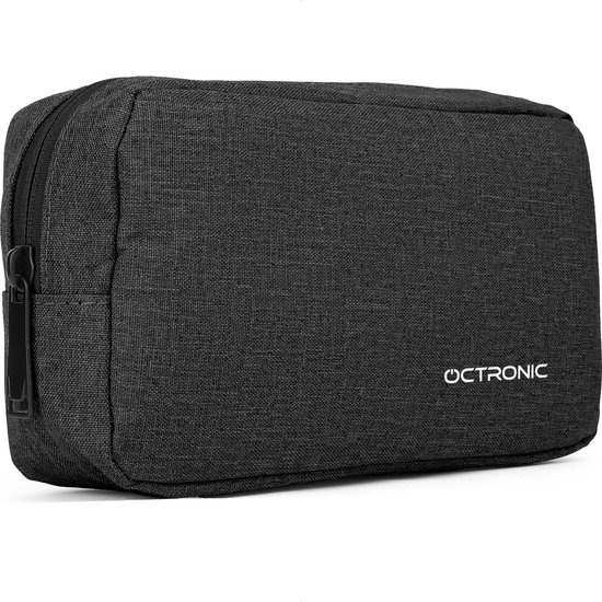 Laptophoes 15,6 inch - Laptop Sleeve, Tablet Hoes met kabel organizer etui - Zwart - Octronic