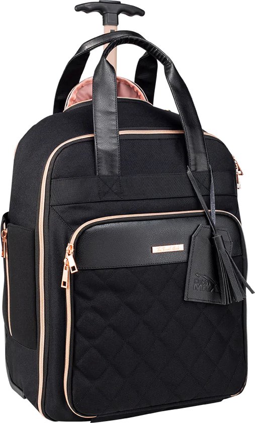 CabinMax Rugzaktrolley Travel Hack - Handbagage 30L Easyjet - Rugzak - 45x36x20cm - Vliegt gratis mee op EasyJet - Zwart