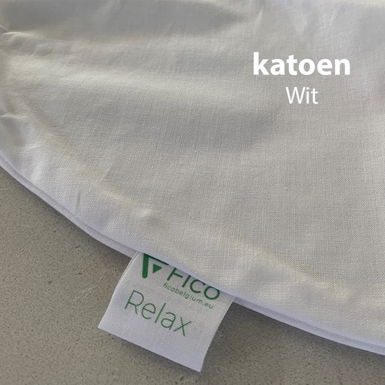 Sloop voor Fico S-kussen positioneringskussen - Katoen - Wit | bol