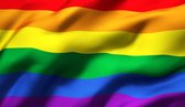 Partychimp Vlag Regenboog Pride LGBTQ Vlag - 90 x 150 cm - Polyester - Multicolor