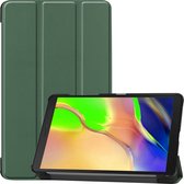 Hoesje Geschikt voor Samsung Galaxy Tab A 8.0 (2019) Hoes Case Tablet Hoesje Tri-fold - Hoes Geschikt voor Samsung Tab A 8.0 (2019) Hoesje Hard Cover Bookcase Hoes - Donkergroen