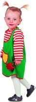 Wilbers & Wilbers - Where's Wally Kostuum - Wally Groen Jurkje (Baby) Meisje - Groen - Maat 86 - Carnavalskleding - Verkleedkleding