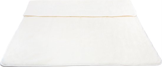 Couverture en Laine 100% Laine Mérinos Premium Veloutée - OnceDoce® 470 g/m² Respirante et Merveilleusement Chaude - SWAN WHITE - Lavable - 140x200cm