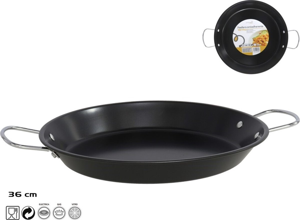 Gerimport - PaellaPan - Anti-aanbaklaag - 36cm