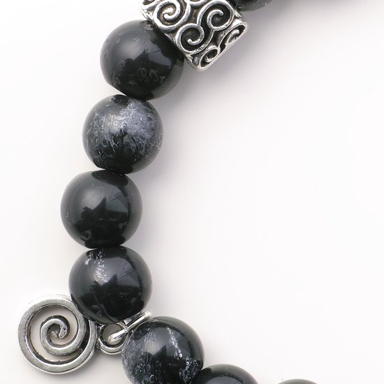Amalfi | Sunrise armband van veelkleurige glazen kralen met verstelbare sluiting | Op voorraad