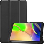 Hoesje Geschikt voor Samsung Galaxy Tab A 8.0 (2019) Hoes Case Tablet Hoesje Tri-fold - Hoes Geschikt voor Samsung Tab A 8.0 (2019) Hoesje Hard Cover Bookcase Hoes - Zwart