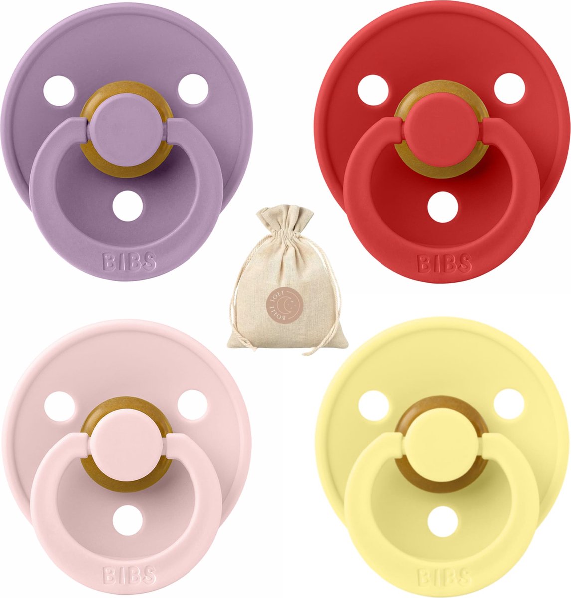 Bibs Colour Collection Sucettes 0-6 Mois Taille 1 Vanilla Peach 2 Pièces