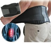 Allernieuwste.nl® Orthopedisch Toermalijn Infrarood Massage Zelfwarmend - Magneet - Rugpijn - Rugklachten - Rugband - Rugbrace - Beter Slapen - S-M