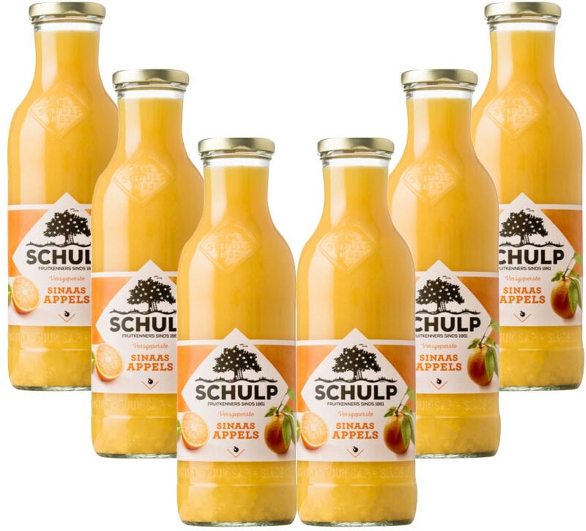Schulp Sinaasappelsap Ambachtelijk 6 x 0,75 liter