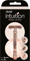 Bol.com Wilkinson Sword Intuition Rose Gold - Scheermes - Safety Razor - met 10 Navulmesjes aanbieding