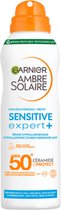 Garnier Ambre Solaire Sensitive Expert+ Dry Mist Spray SPF 50+ 150 ml - 2x 150 ml - Voordeelverpakking