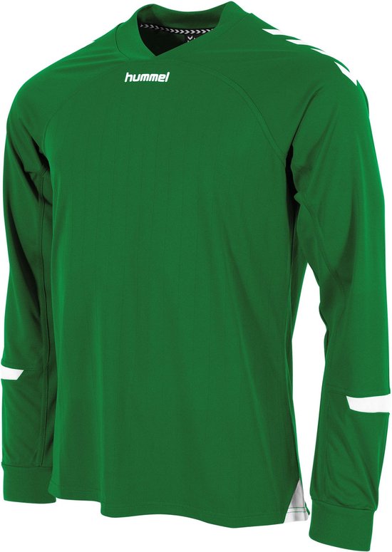 Hummel Fyn Voetbalshirt Lange Mouw Kinderen - Groen / Wit | Maat: 164